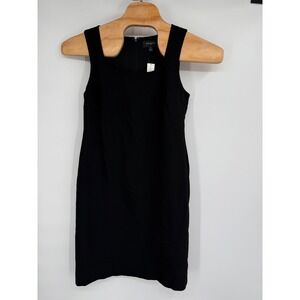 Banana Republic Square‎ Neck Sheath Dress Black size 10 NWT